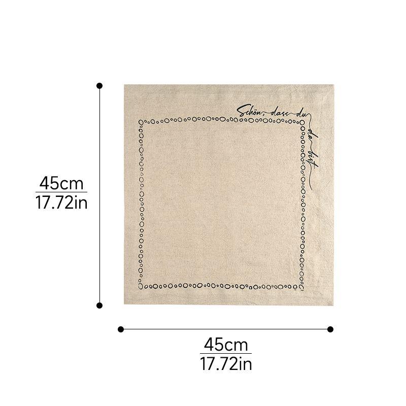 

Скандинавский стиль Льняная ткань Подставка под приборы Изоляционная подставка для стола для западной кухни Бытовая подставка для стола Подставка под горячее Изоляционная подставка Fabric Hawaii 1 piece 45 * 45cm