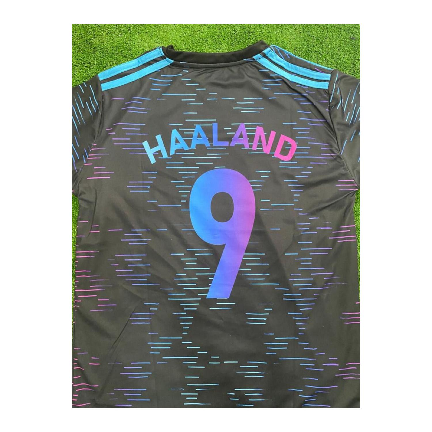 

Неоновая майка Haaland Manchester City специального дизайна