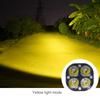 LED Motorcycle Headlight Motorbike Driving Fog Light, Motorcycle Headlight 4 LEDs Spotlight Driving Front Fog Light