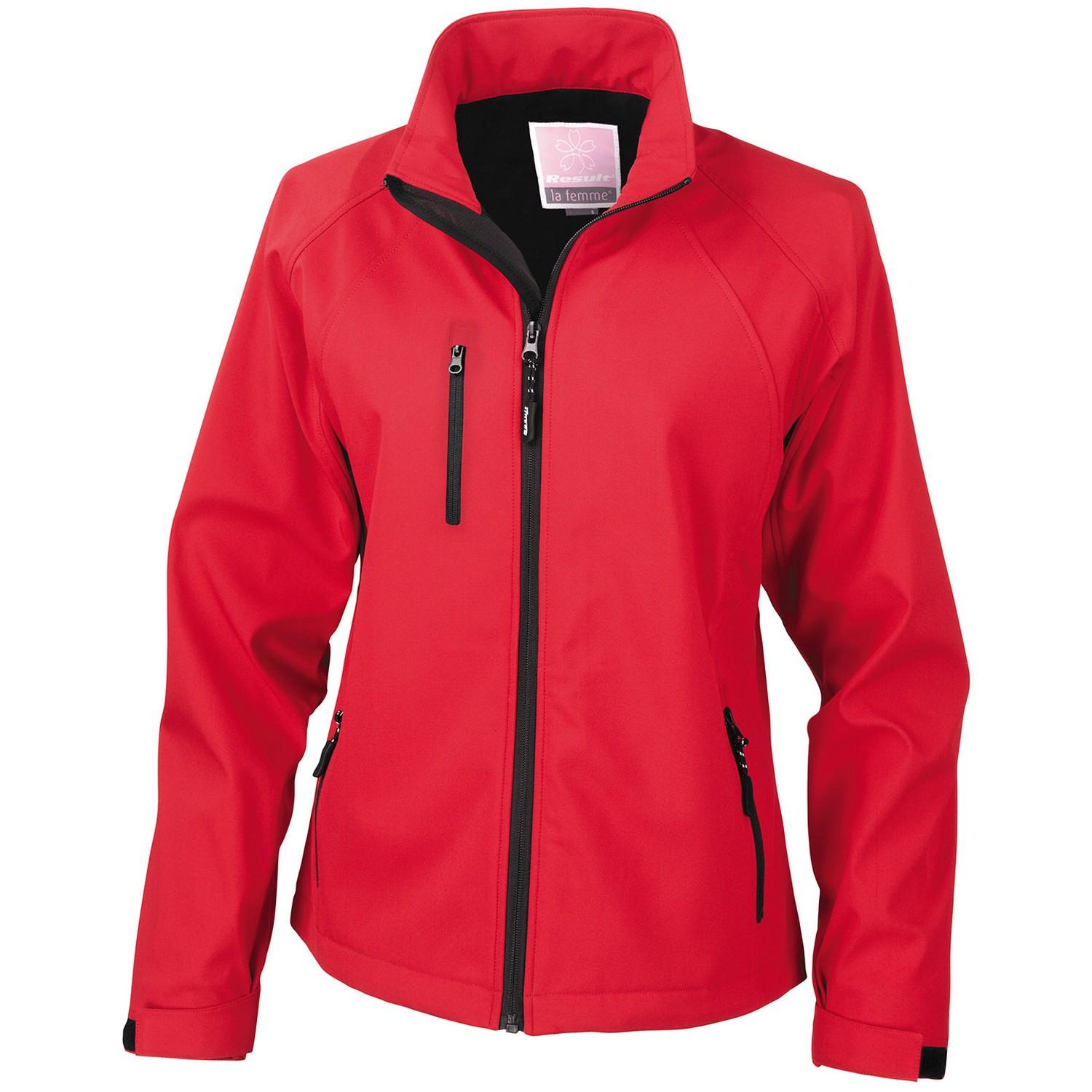 Result Chaqueta Soft Shell para mujer/señoras 16 UK rojo