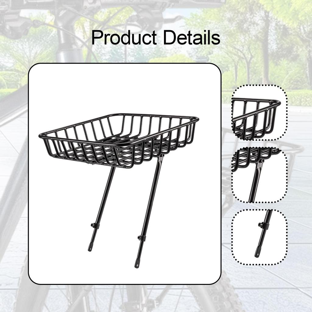 Bike Basket Bicycle Storage Basket Front Bike Cargo Basket for Outdoor Sports Mountain Bike Shopping