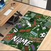 Benutzerdefinierter Fußball-Teppich mit Namen, für Bürostuhl, Wohnzimmer, Schlafzimmer, Küche, Dekor, Geschenke.