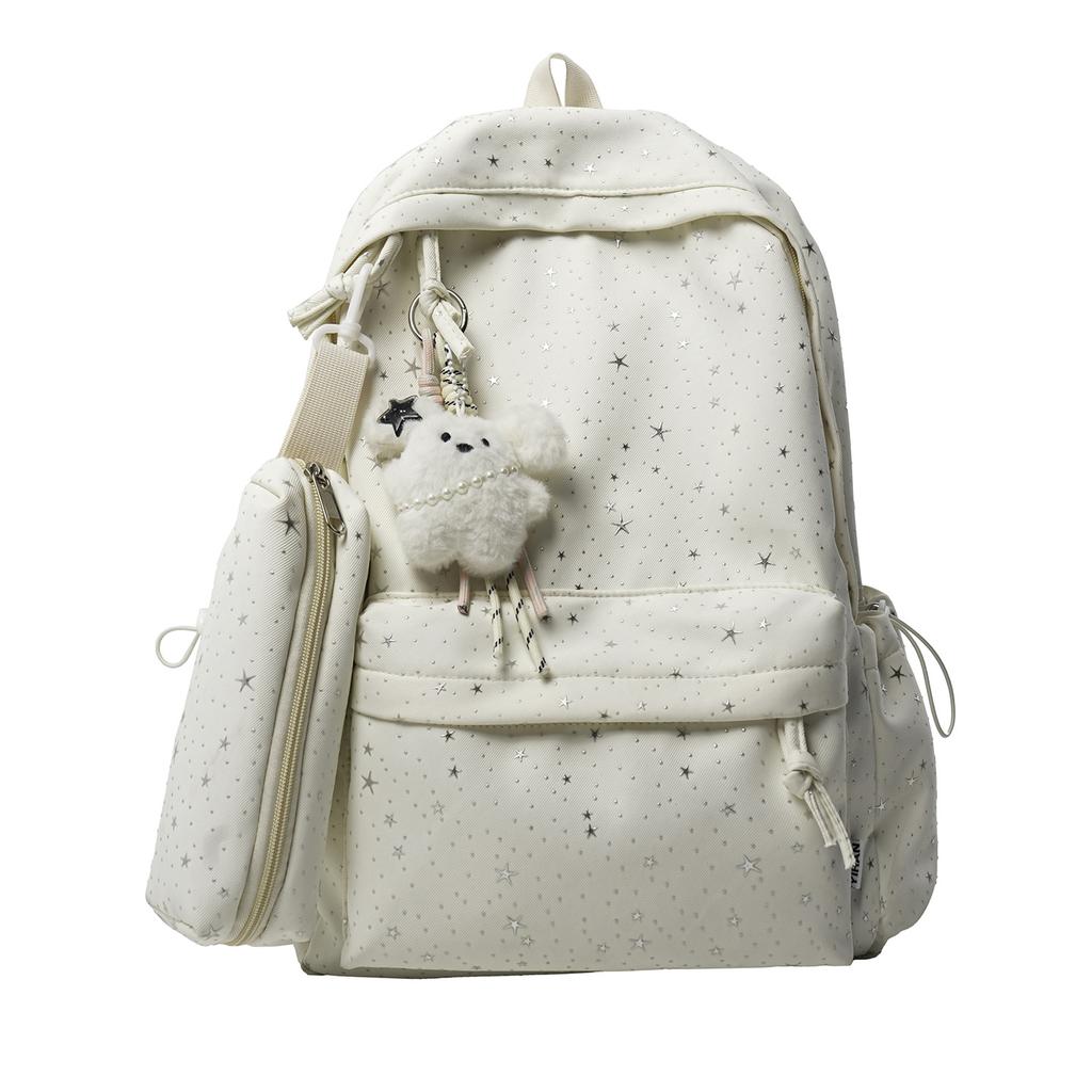 Schoolbag1011 New High-value Star Schoolbag Large-capacity Cute High School Wind Backpack Simple College Backpack