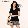La Chapelle Women's Slim Fit Mid-Length T-Shirt