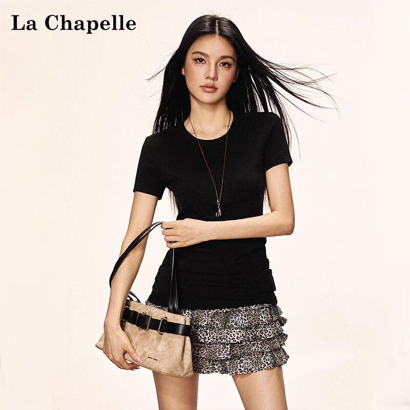 La Chapelle Women's Slim Fit Mid-Length T-Shirt