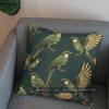 2D Golden Flying Birds Patterned Cushion Cover Pattern Cushion Cover Suitable For Sofa Bedroom Car Pillow Cover