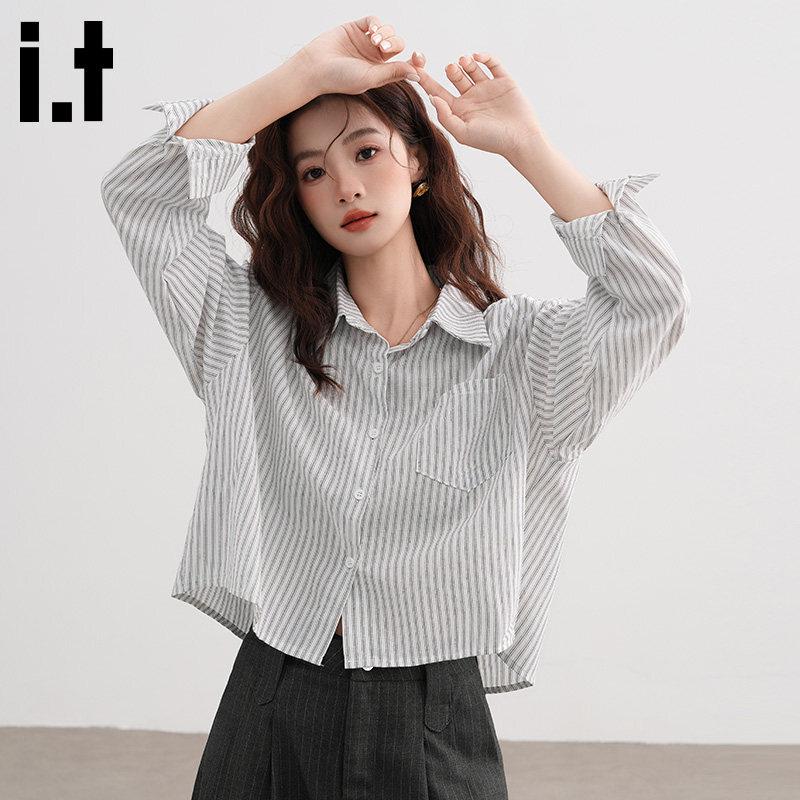 Chocoolateit Women s Striped Long-Sleeve Shirt S