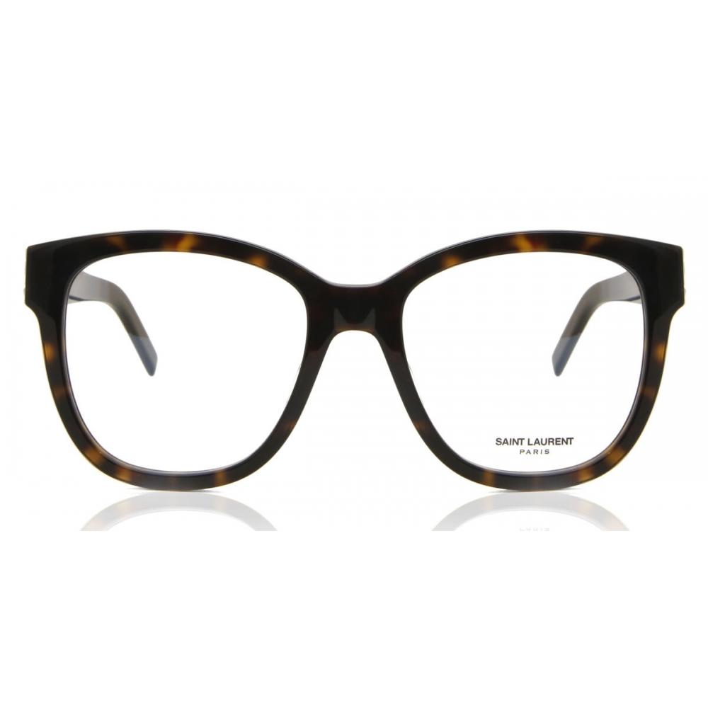 

Saint Laurent Sl M97 004 Women Eyeglasses Shiny Dark Havana/54