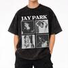 Camisetas Lavadas Merch de Jay Park para Hombres Mujeres Streetwear Hip Hop Camisetas de Verano Camisetas Tops Algodón