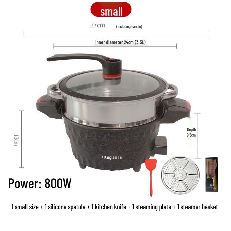 Multifunctional Non-stick Maifan Stone Pan for Steaming, Boiling & Pancakes