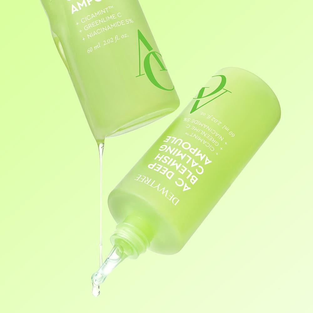 Dewytree AC Deep Calming Ampoule Set 60ml + Pads 3P Soothing Blemish Care