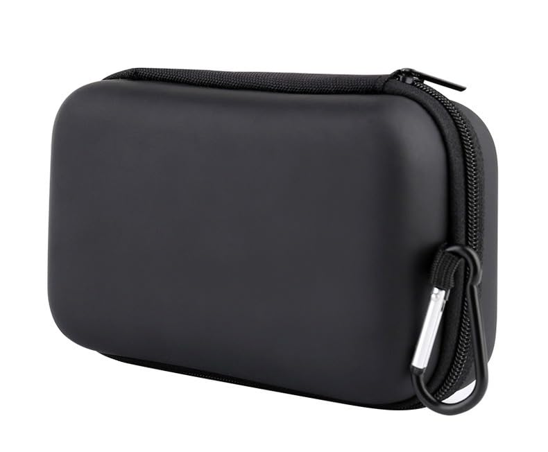 DearJapan Earphone Pouch with Mesh Earphone Case On Both Perfect for Owners of Both Wired and Wireless Earphones Carabiner, Sides, (001)