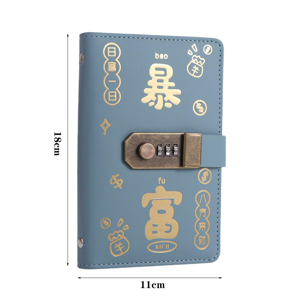 50Sheets Saving Money Binder PU Leather Planner Organizer Account Book  Office Stationery Supplies