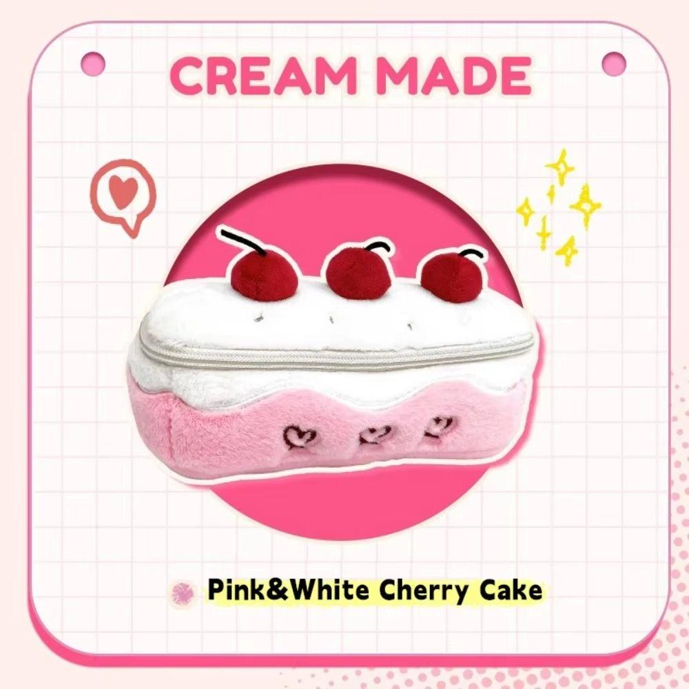 Heart Kawaii Pencil Case Embroidered Pencil Pouch Creative Cosmetic Bags Stationery Box