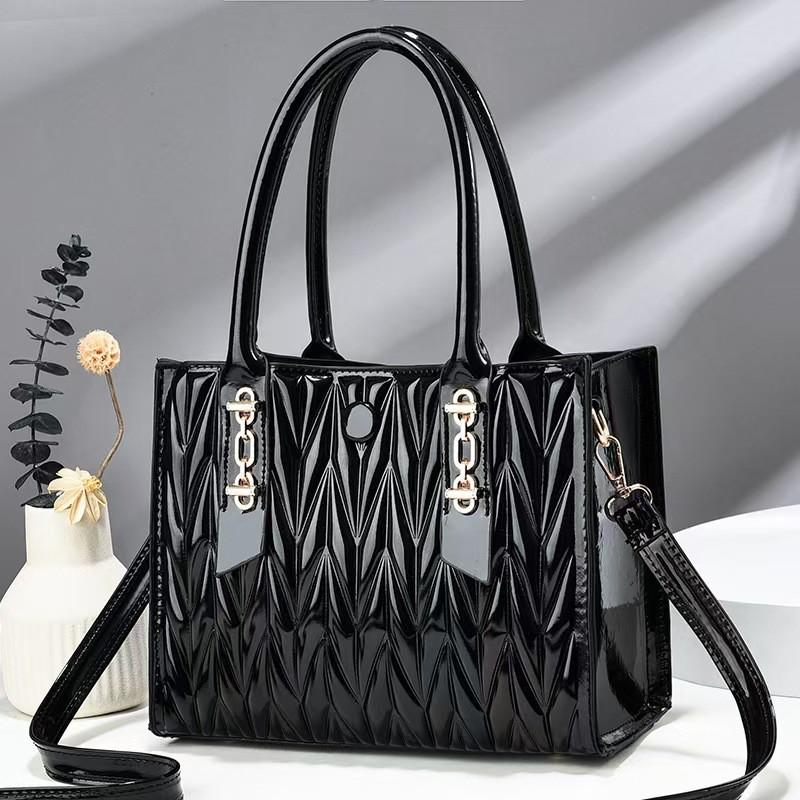 

Elegant And Versatile Women s Pleated Tote Bag With Premium Texture And Soft Handle Black