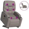 VidaXL Fauteuil Inclinable de Massage Électrique, Chaise de Relaxation avec Dossier et Repose-pied Réglables, Siège de 3204640