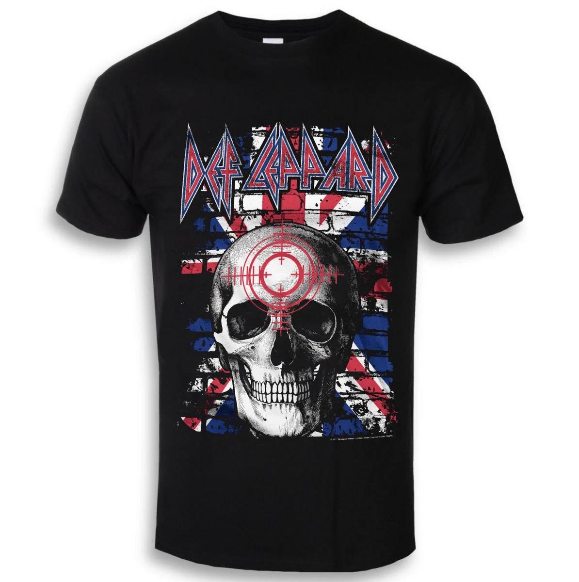 Def Leppard Union Jack Skull Mens Official T-Shirt Tee Top 2XL