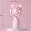 2025 New Hot-Selling Student Cartoon Handheld USB Fan with Large Lithium Battery and Lanyard