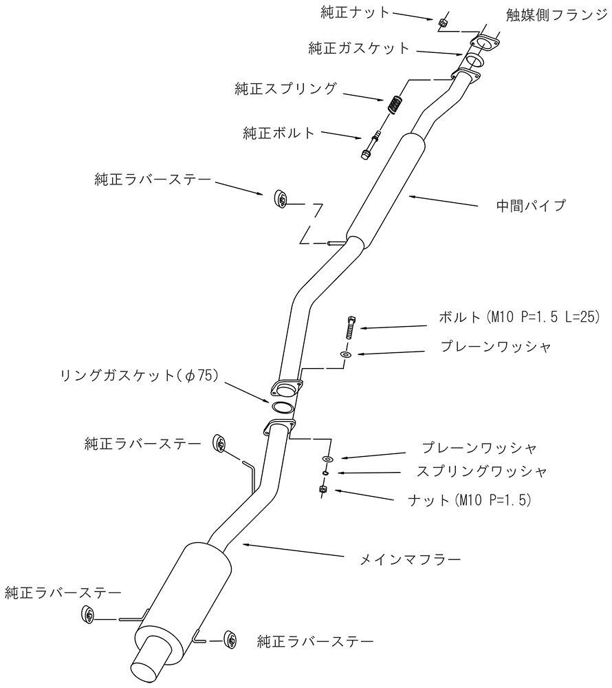 HKS Automotive Sports Muffler Silent High Power Subaru Impreza GC8 Vehicle Inspection Compatible Intake and Exhaust System Parts 31019-AF022
