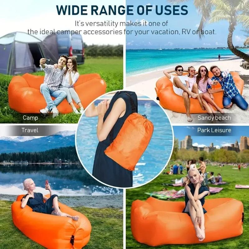 Neues faules faltbares Camping-Luftsofa Tragbarer aufblasbarer Outdoor-Lounger Bequeme Outdoor-Möbel Camping-Luftmatratze
