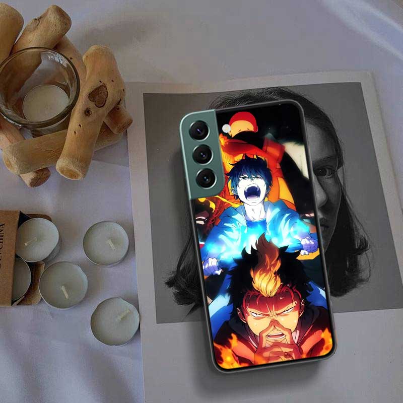 Anime Ao no Exorcist Okumura Rin Phone Case For Samsung Galaxy S22 S25 Ultra S21 S10 Plus S26 Edge S20 S23 S24 FE Cover Sili