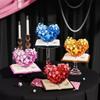 Love Flower Building Blocks Simulated Immortal Flower Ornaments Children's Educational Assembly Models Girlfriend Birthday Gifts