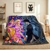 Custom Name Glass Romance Flannel Blanket Throw Blanket Soft Warm Sofa Bed Home Decor Unique Gift