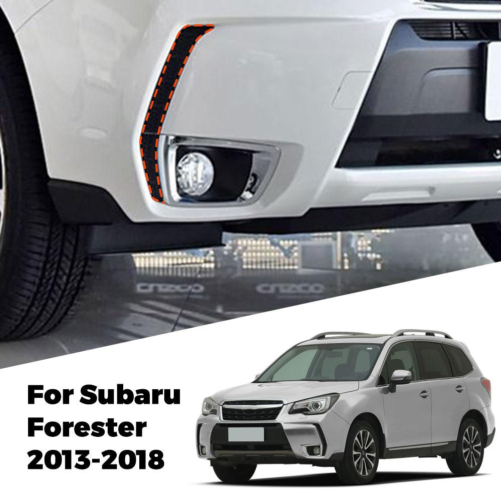 Front Bumper Molding Side Cover Trim Black ABS Replacement for Subaru Forester 2013 2014 2015 2016 2017 2019 Car Styling Accesso