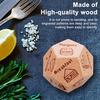 12-seitiger Holz-Entscheidungswürfel für Date Night Weihnachtsstrumpffüller Geschenk für Paare Essensauswahlspiel für Valentinstag Jubiläum