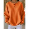 Top Pulover Casual de Toamnă Iarnă Culoare Solidă Waffle Gât Rotund Larg Modă Streetwear Casual Pentru Femei