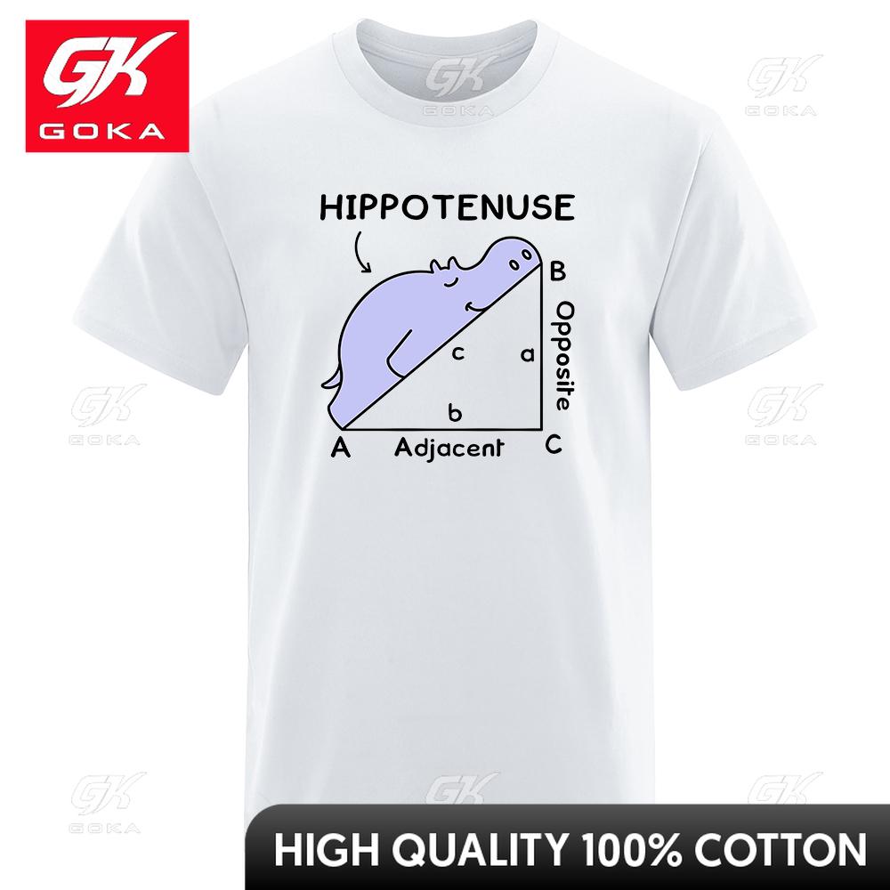 

Hippotenuse Opposite Adjacent Funny Printed Unisex Women T Shirts Trigonometric Functions Cotton Short Sleeve Streetwear Tshirt S