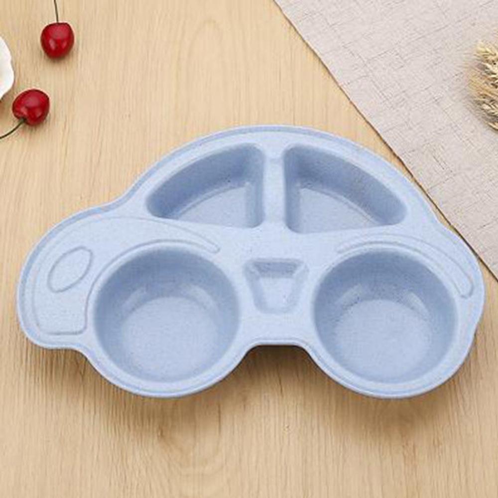 Toddler Infant Baby Dishes Cartoon Car Shape Plate Separated Child Food Plates Kids Dinnerware Tableware Tray