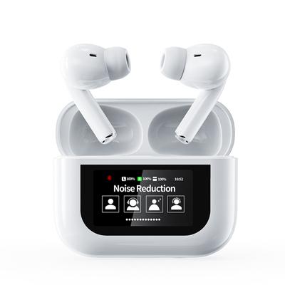 BT5.4 True Wireless Earbuds With Touchscreen Charging Case Low Latency Gaming Earphones ANC Noise
