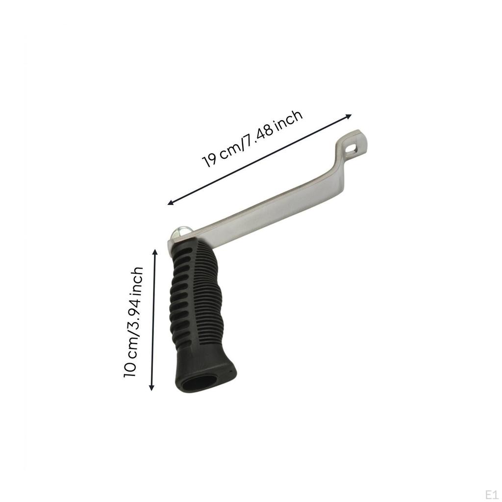 Hand-Cranked Winch Crank Handle Sturdy with Rubber Grip