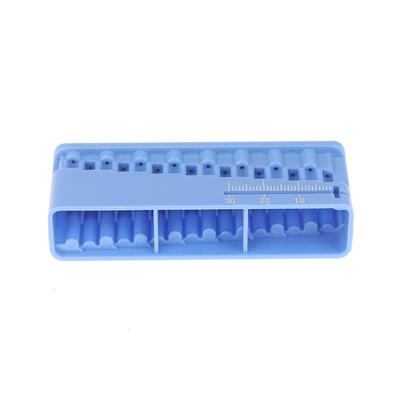 Dental Mini Endodontic File Measuring Block Holder Plastic Endo Files Ruler Organizer Dentist Instrument