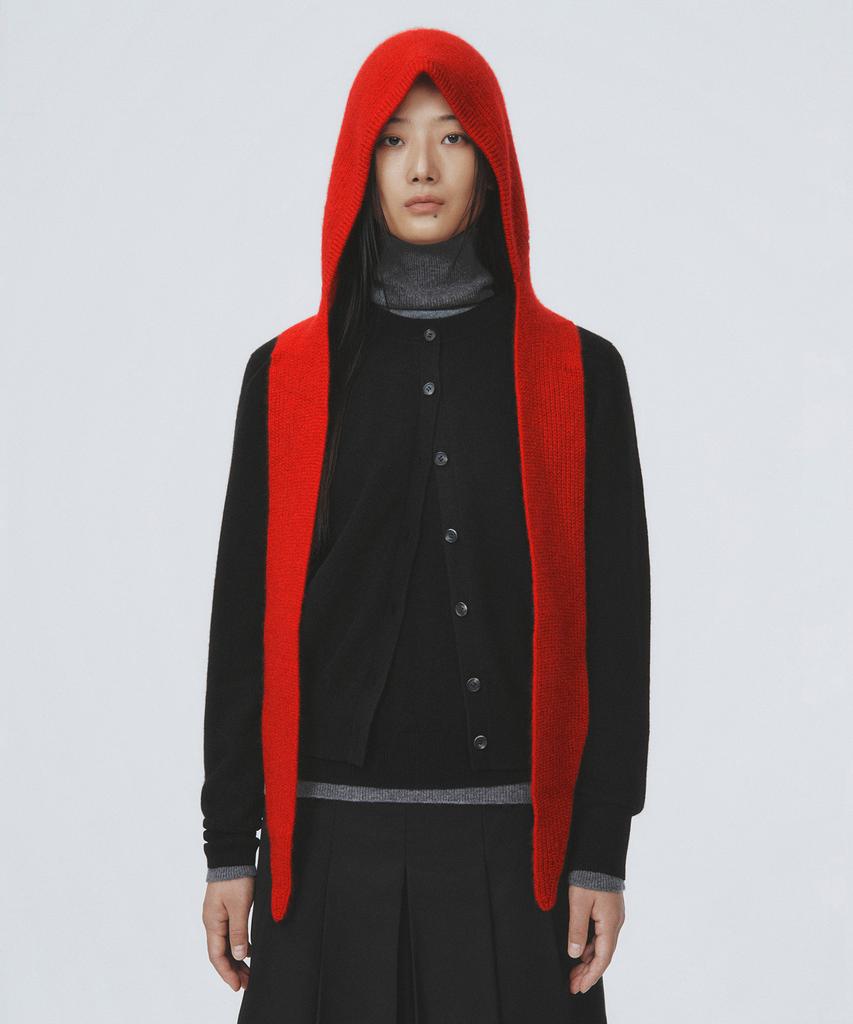 Eleuheuseu 100% Cashmere Hooded Muffler (Select 1 Of 4)