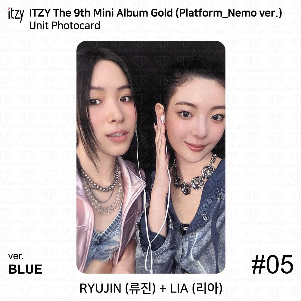 ITZY 9° Mini Album Piattaforma Oro Nemo ver Photocard Poster QR YEJI RYUJIN KPOP
