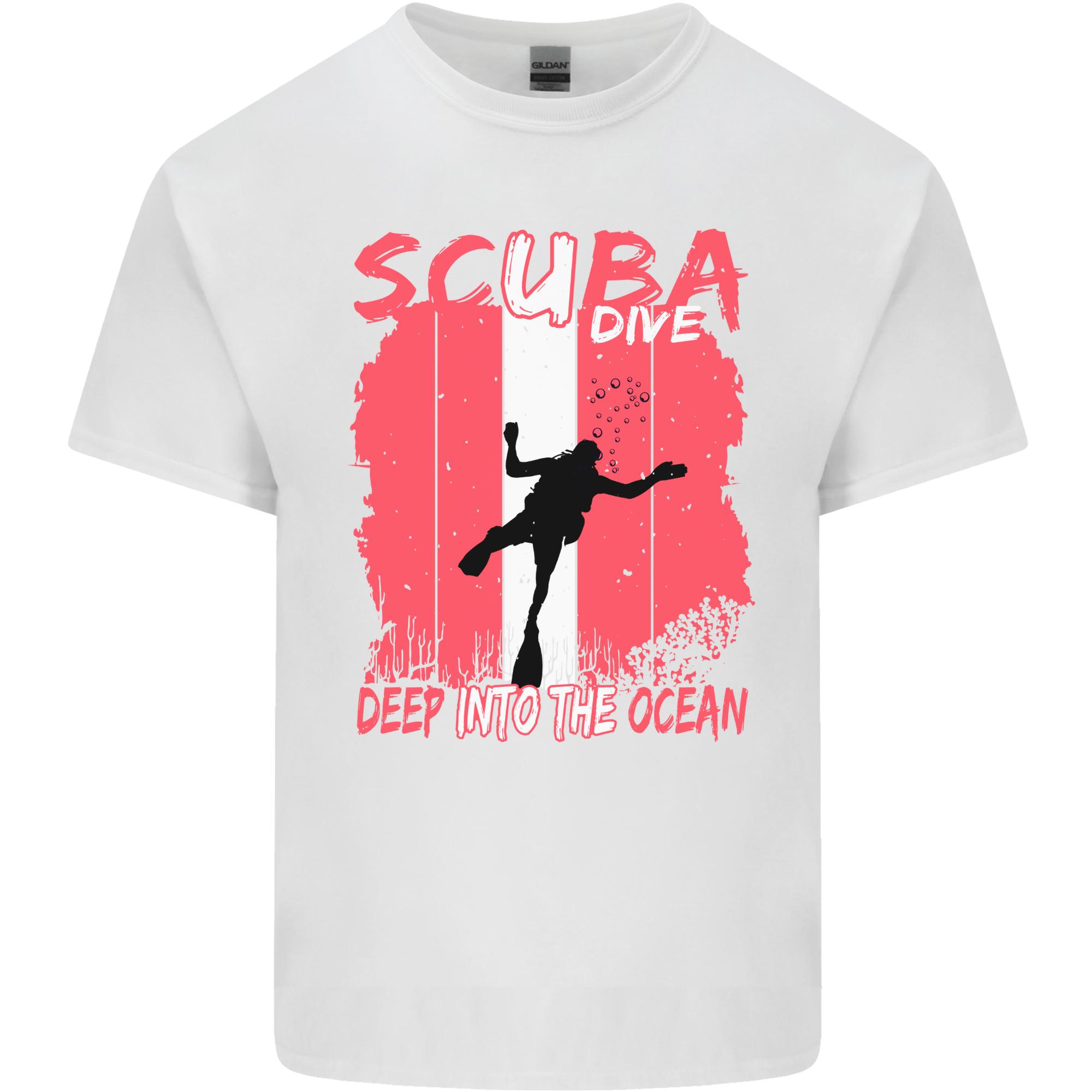 Deep into the Ocean Scuba Diving Diver Unisexs Light Cotton TShirt S