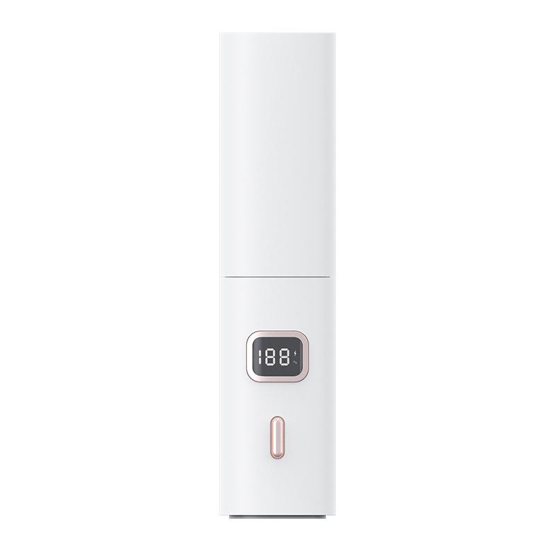 New Lipstick Shaped Handheld Mini Portable Fan with USB Power Bank Flashlight and LED Display слоновая кость