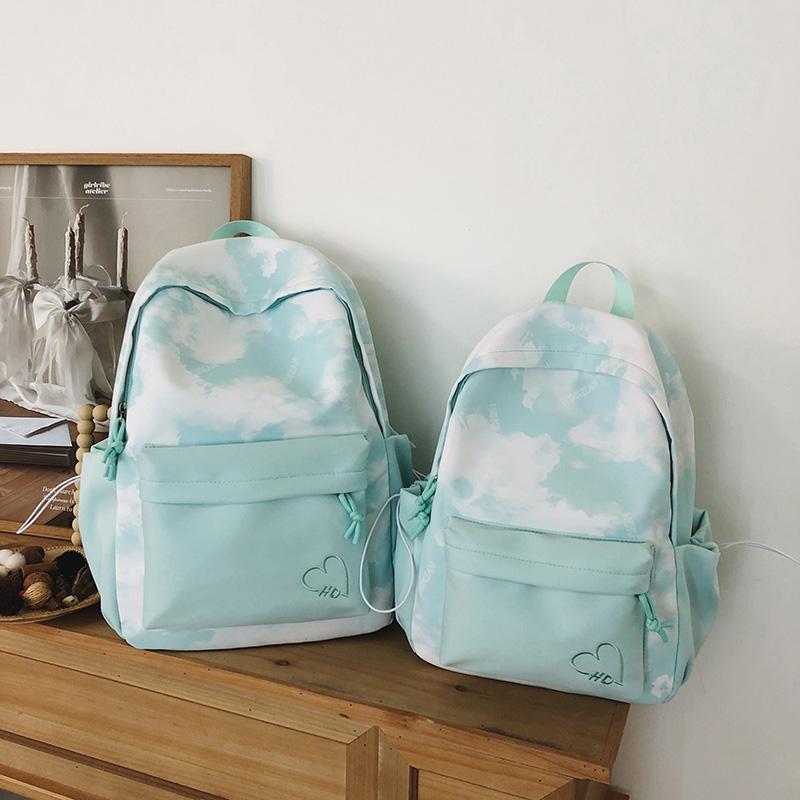 Tie-Dye-Druck Studenten-Schultasche Große Kapazität Damen-Rucksack