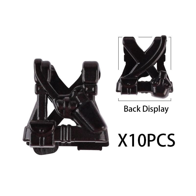 MOC Military SWAT Soldiers Building Blocks Accessories Set Medical Box Vest Backpack Bricks Kids Gift