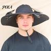 Cooling Fan Sun Hat For All-day Wear Wide-Brimmed Outdoor with Dual-Power Design With Solar Charging USB Hiking Cycling Fishing Panel Hot Summers