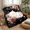 Floral Cats Tree Artwork Theme blanket Lightweight Warm Flannel Blanket Decorative Throw Blanket for Home Decoration