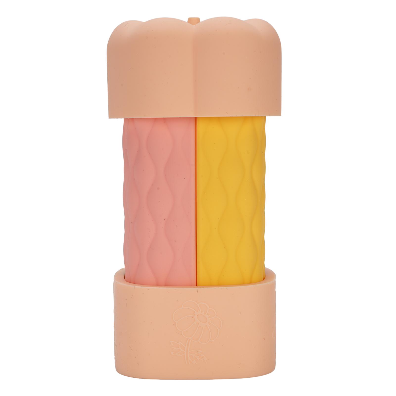 

4 in 1 Portable Travel Bottles Set Leak Proof Wide Mouth Cute Silicone Travel Container for Outdoor розовый