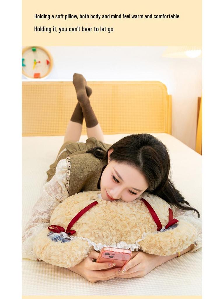 Plüsch-Schnupfenbär Kopfkissen: Kuschelkissen & Puppe für Kinder
