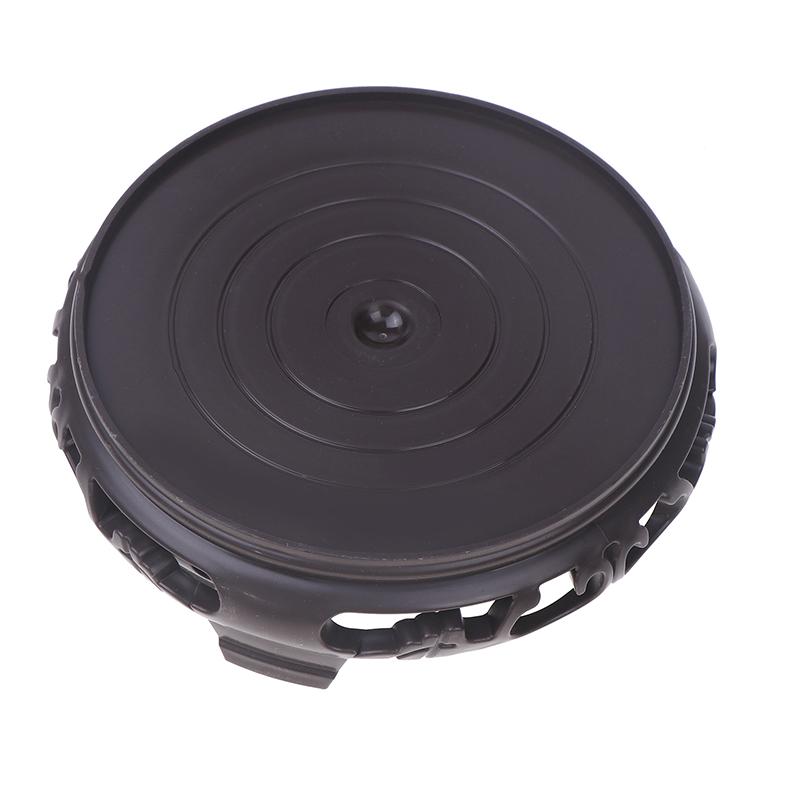 Deep Brown Carving Wooden Look Plastic Base Tray Flowerpot Holder Round Square Multi-Functional Teapot Vase Fish Tank Base