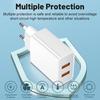 Mark 2.4A QC3.0 Dual USB Charger with 2 Ports - US/EU/UK Adapter for Mobile Devices