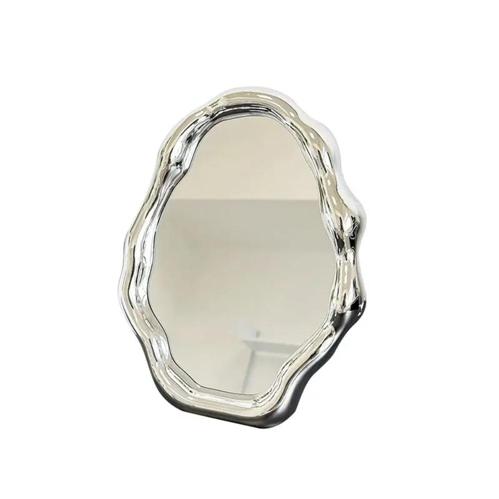 Creative Cosmetic Mirror Irregular Shape Living Room Table Decoration Cute Cloud Cosmetic Mirror Indoor Aesthetic Decoration