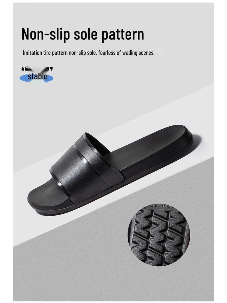 Women's Non-Slip Solid Color Bath Slippers