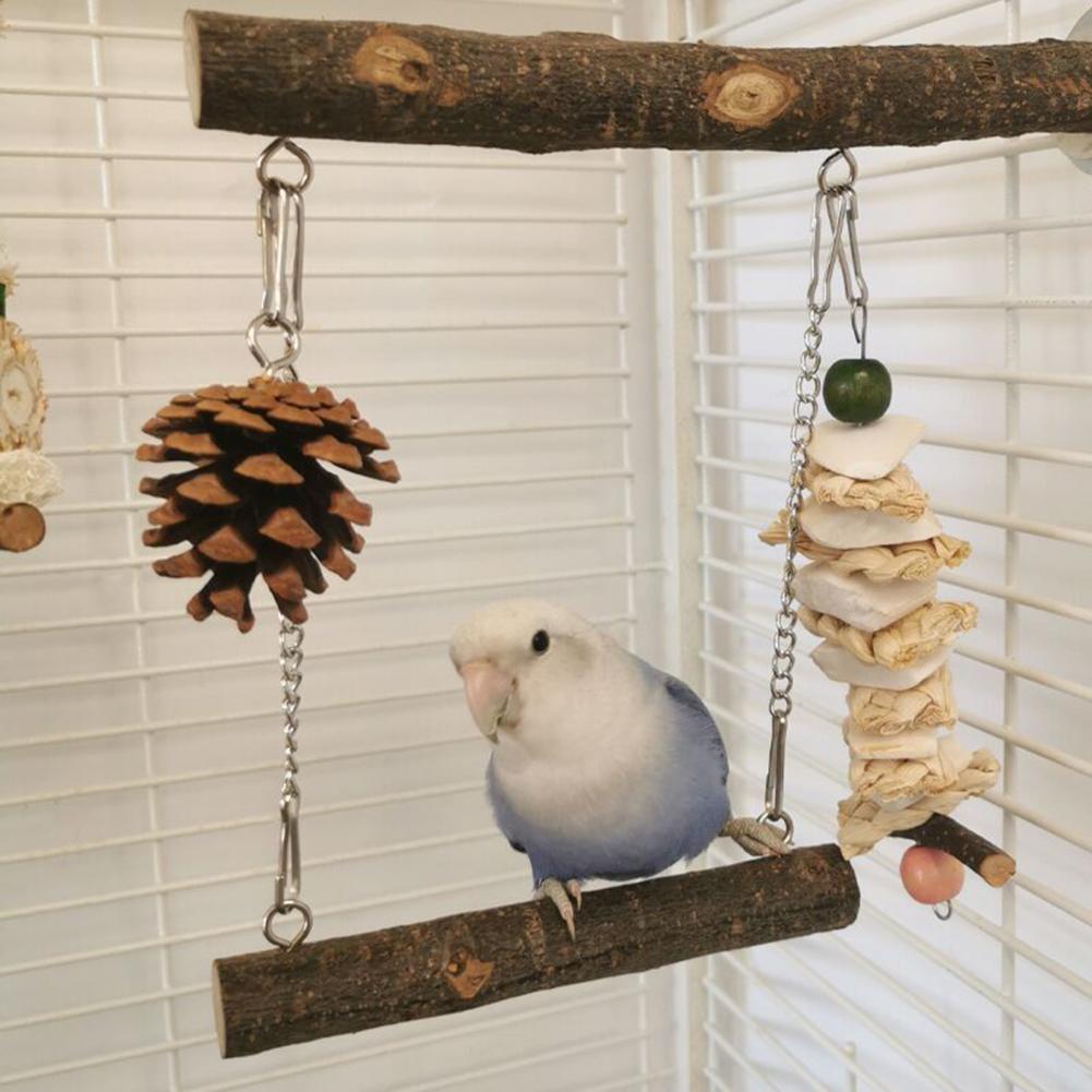 Universal Parrot Toy Strong Hardness Perched Healthy Bird Perch Parrot Stand Stick Parrot Swing Molar Claws